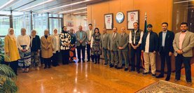 The permanent representative of the State of Kuwait with the delegation of the State of Kuwait participating in the discussion of the first State of Kuwait on the Convention on the Rights of Persons with Disabilities