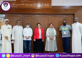 Director General of the Public Authority for Disability Affairs with the Kuwait Hope team